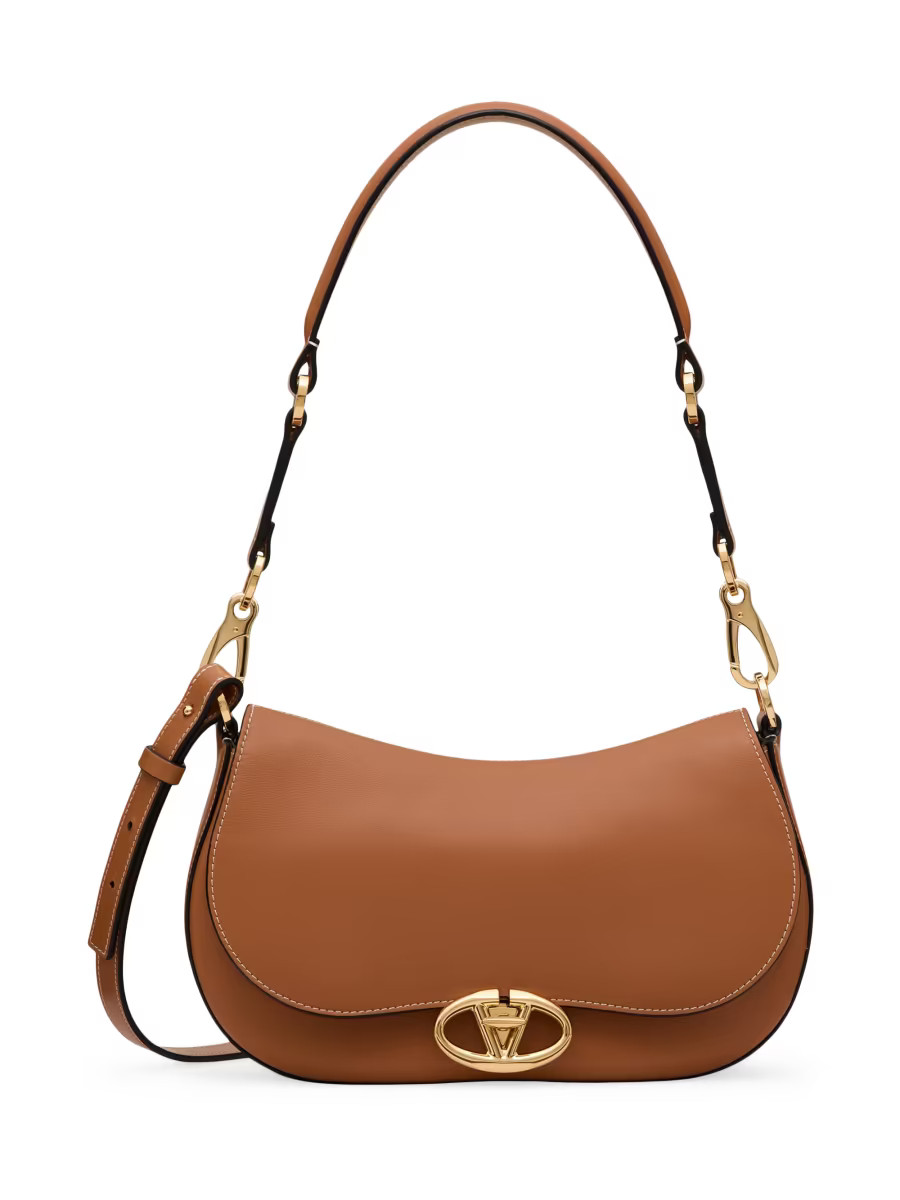 Small Ohval Shoulder Bag in Nappa Calfskin | Saks Fifth Avenue