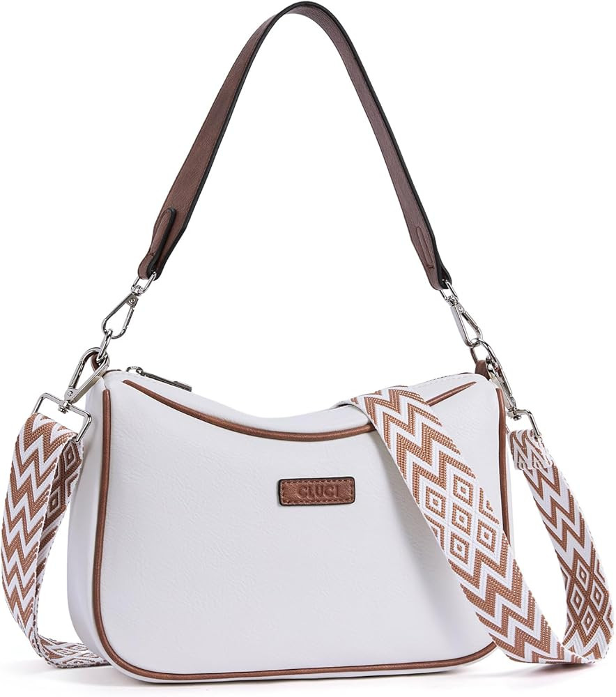 CLUCI Small Crossbody Purses for Women Vegan Leather Crossbody Bags Trendy Shoulder Handbags with... | Amazon (US)