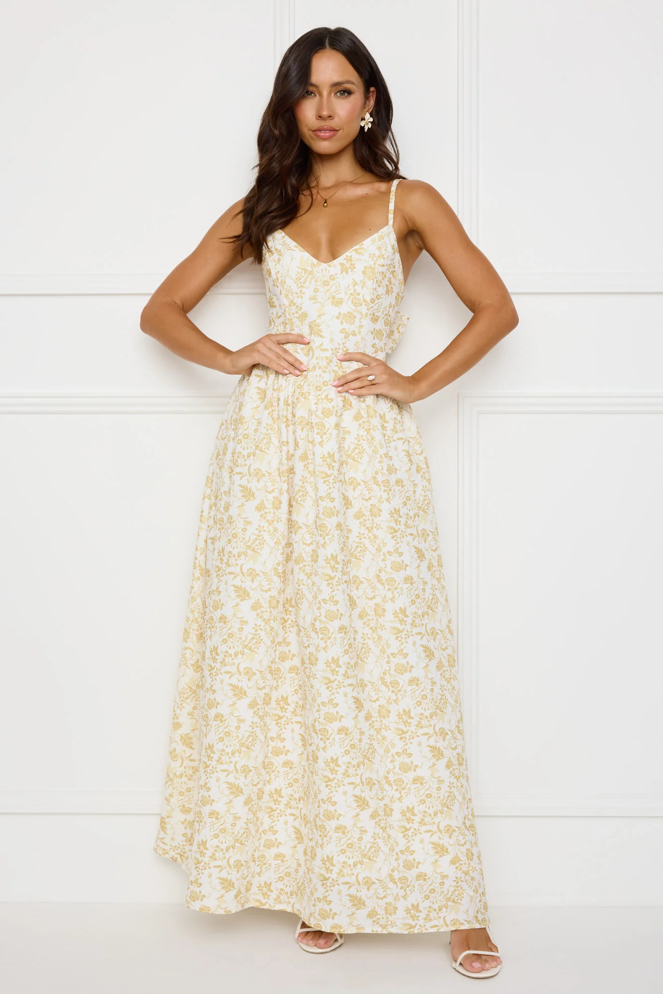 Waking Sun Maxi Dress Yellow | Hello Molly (AU)