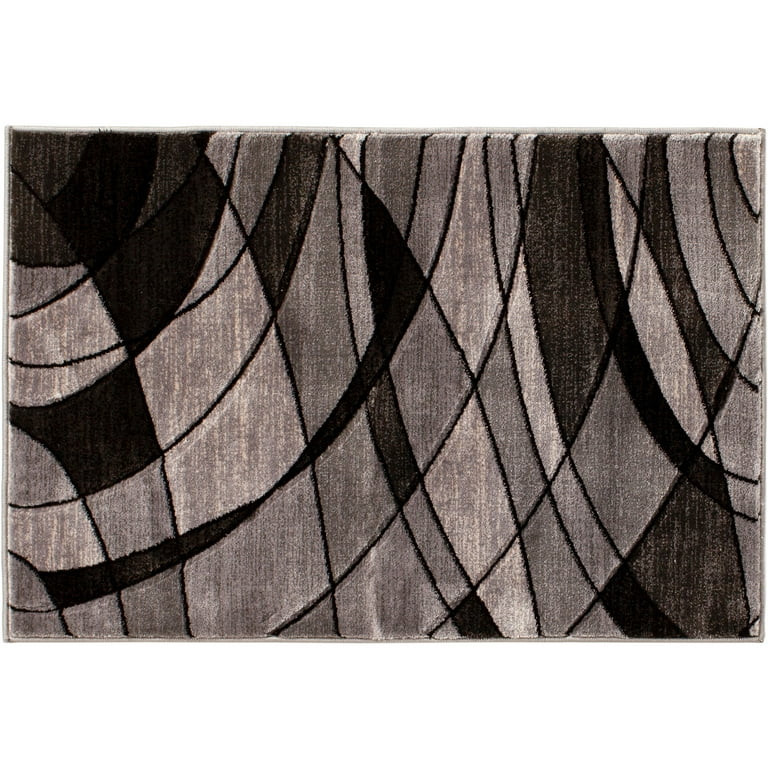 Better Homes & Gardens Abstract Indoor Area Rug, Gray, 5'x7' | Walmart (US)