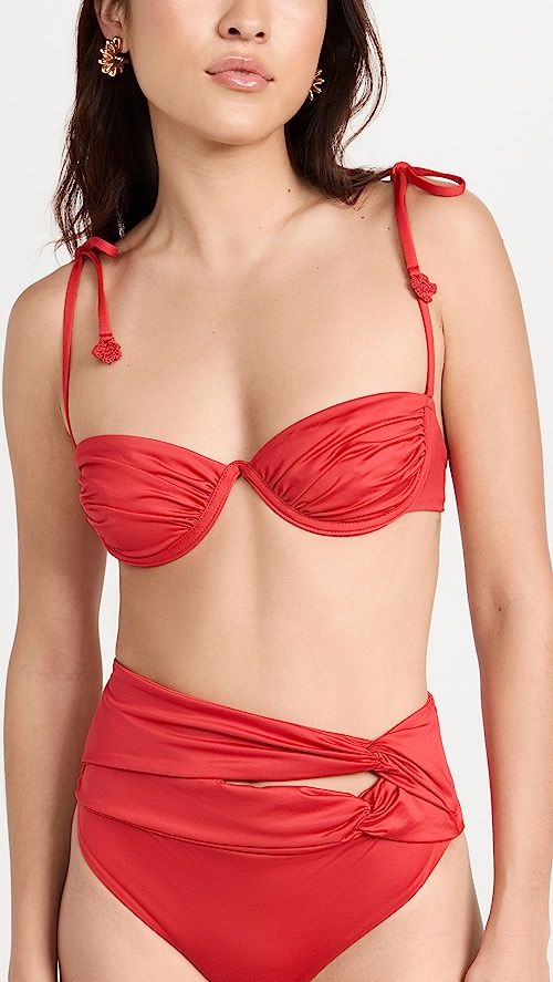 Donna Shaka Solid Bikini Top | Shopbop