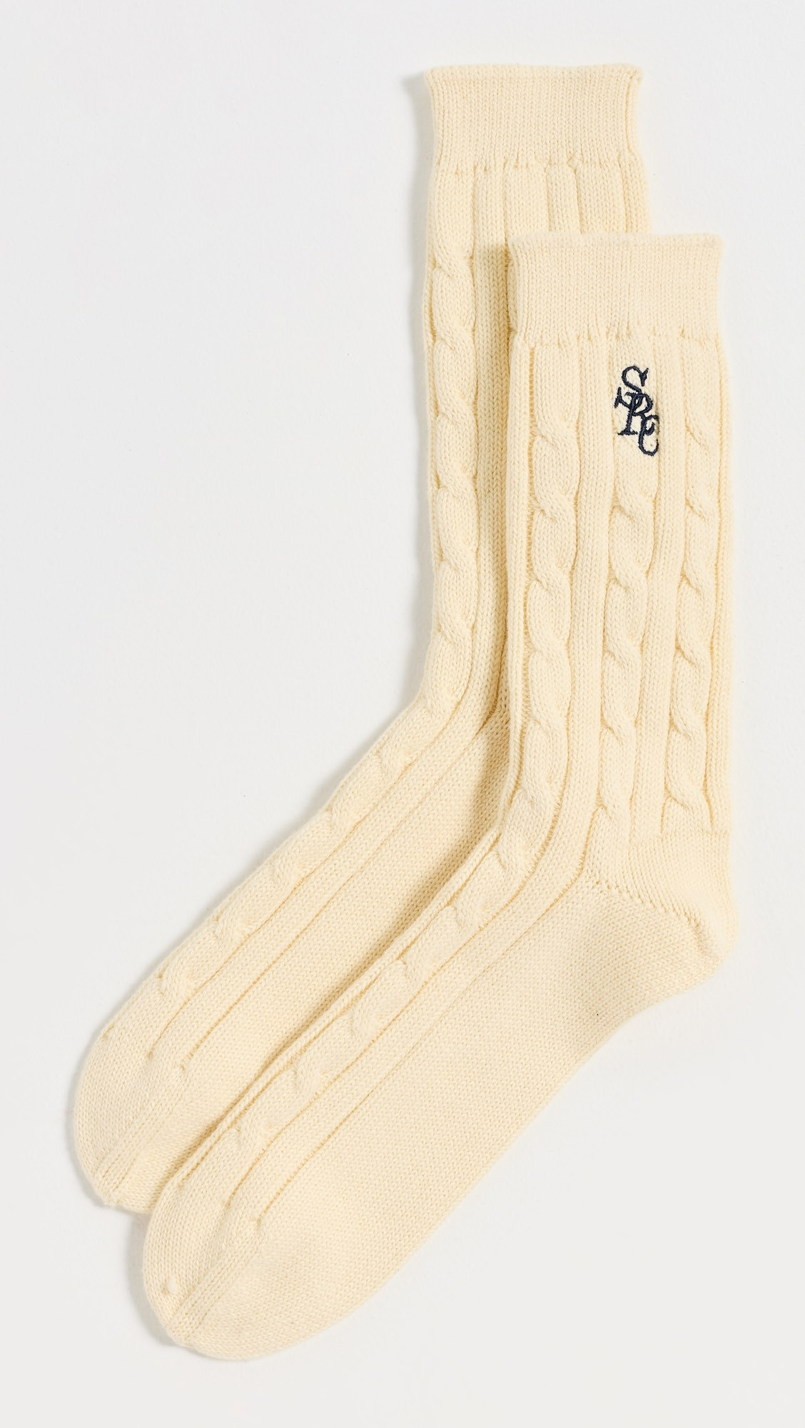 Sporty & Rich Cable Knit Socks | Shopbop | Shopbop