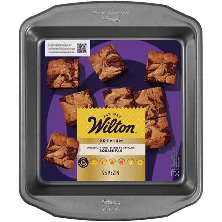 Wilton Premium 9X9 Non-Stick Steel Square Cake Baking Pan Brownies Cornbread, Packaging May Vary | Walmart (US)