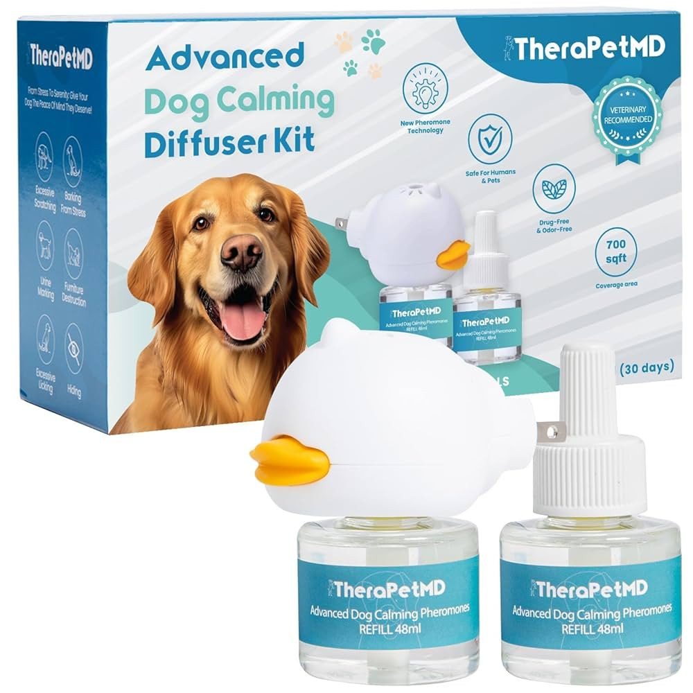 Therapet MD Dog Calming Diffuser - Pheromone Diffuser for Dogs Indoor Behavior Support, Anxiety A... | Amazon (US)