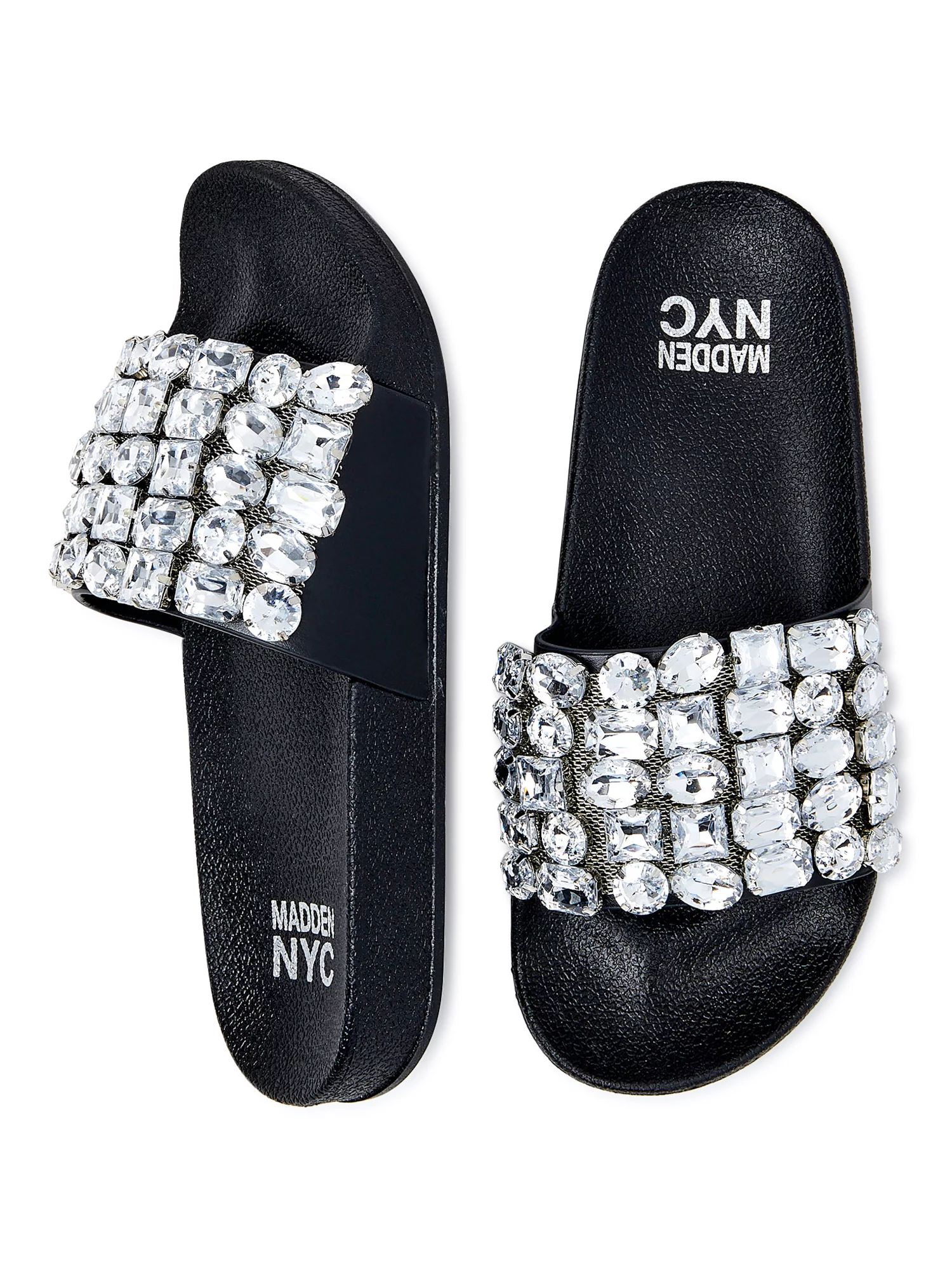 Madden NYC Women's Embellished Lug Footbed Sandals | Walmart (US)