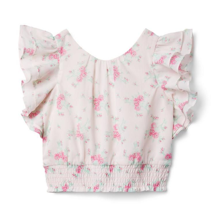 Floral Ruffle Sleeve Top | Janie and Jack