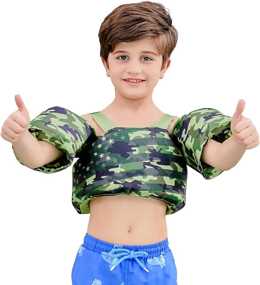 Toddler Swim Vest for Kids, Toddler Floaties for 2-6 Year Boys & Girls, Float Vest for 20-30-50lb... | Amazon (US)