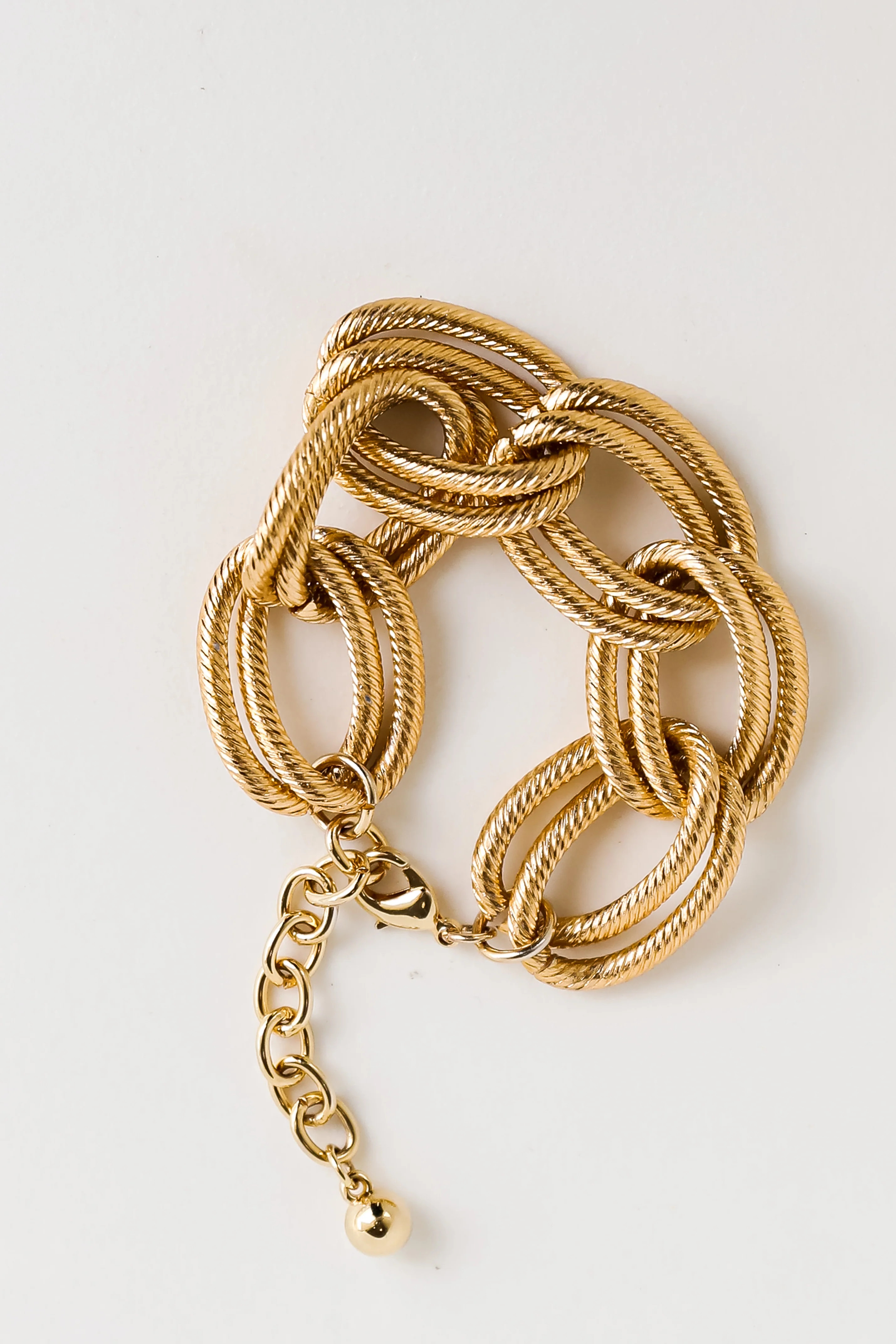 Kylie Gold Chainlink Bracelet | Dress Up