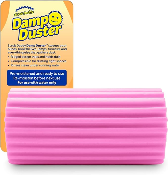 Scrub Daddy Damp Duster, Multipurpose Dusters for Cleaning - Wooden & Venetian Blind Cleaner Tool... | Amazon (US)