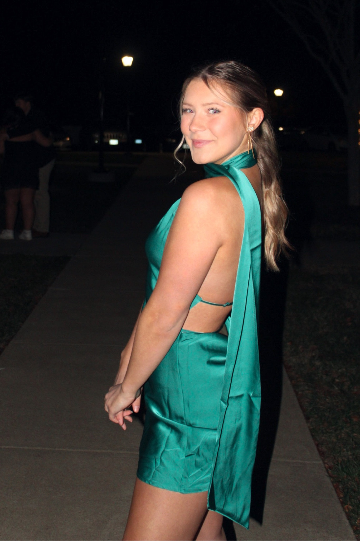Most beautiful dress for semi formal! This is the “Rita High Neck Scarf Dress” from American Threads but I linked a very similar one from Reformation.

#LTKFind #LTKSeasonal #LTKfit