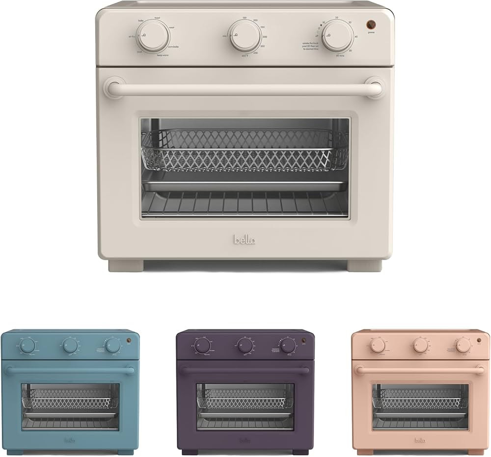 bella Air Fry Toaster Oven, 7 Preset Cooking Options, Dishwasher-Safe EverGood Coated Trays Inclu... | Amazon (US)
