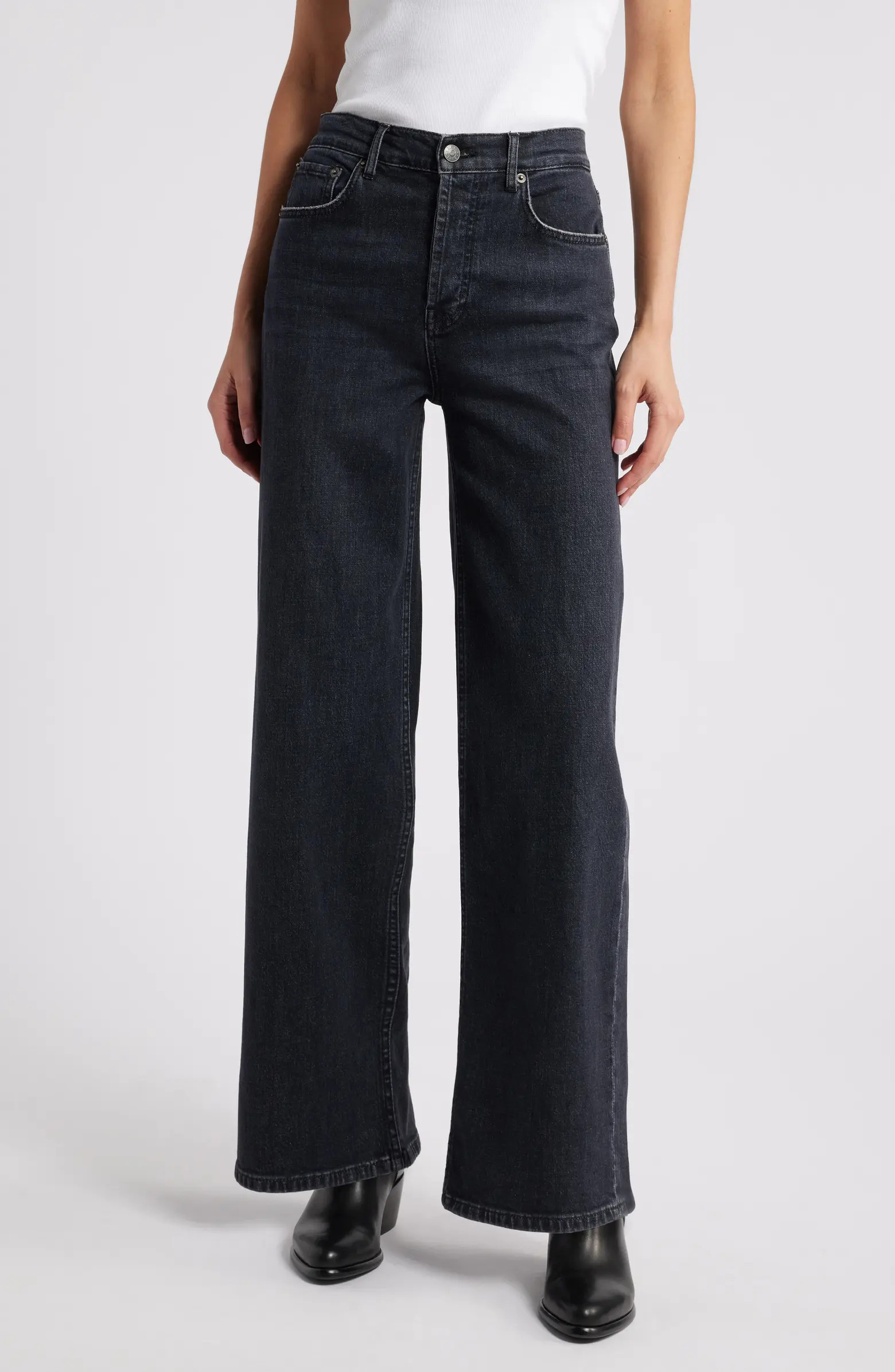 Getty High Waist Wide Leg Jeans | Nordstrom