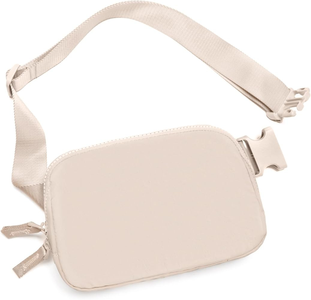Belt Bag for Women Two-Way Zipper Cross Body Fanny Pack Fashion Waist Packs Everywhere Belt Bag w... | Amazon (US)