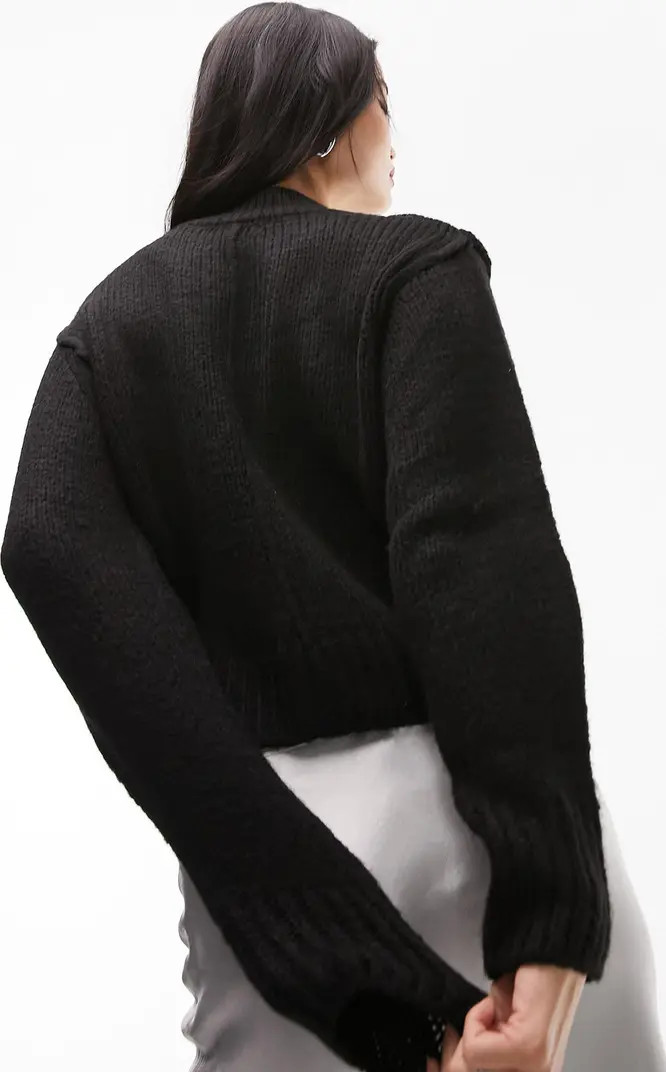 Topshop Center Seam Crewneck Sweater | Nordstrom | Nordstrom