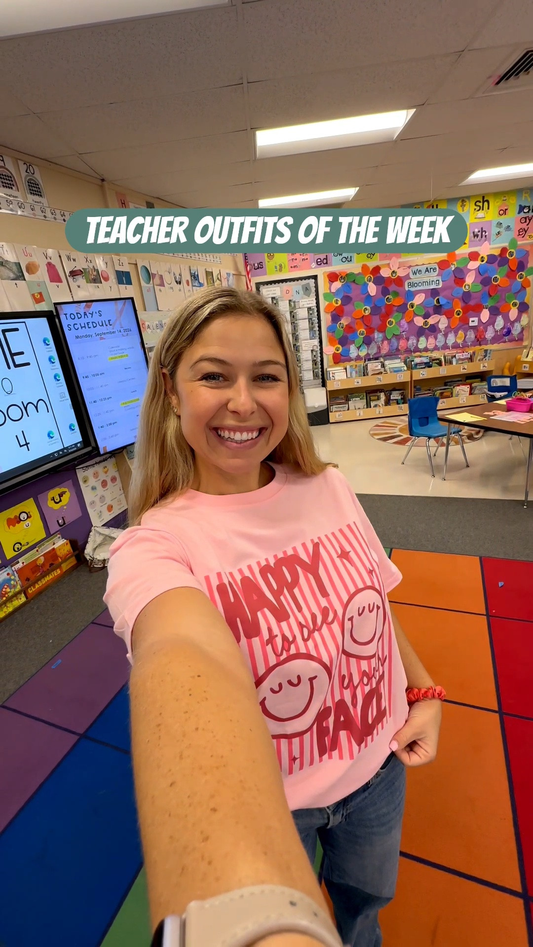 Teacher outfits of the week! Can never have too many teacher shirts! 🤩