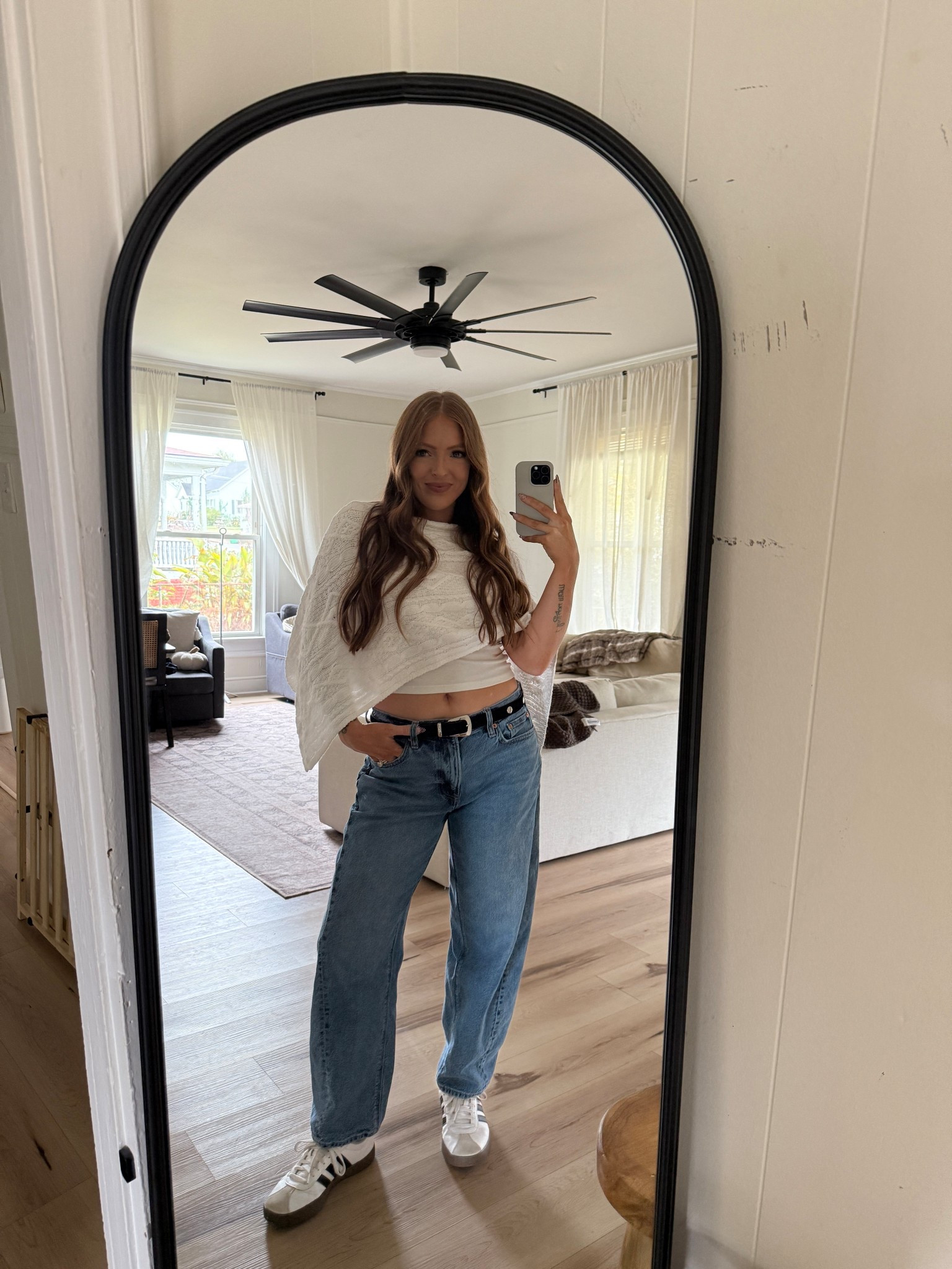 12 year old me is screamingggg at the poncho comeback 🤪 #falloutfit #jeans #poncho 

#LTKHoliday #LTKStyleTip