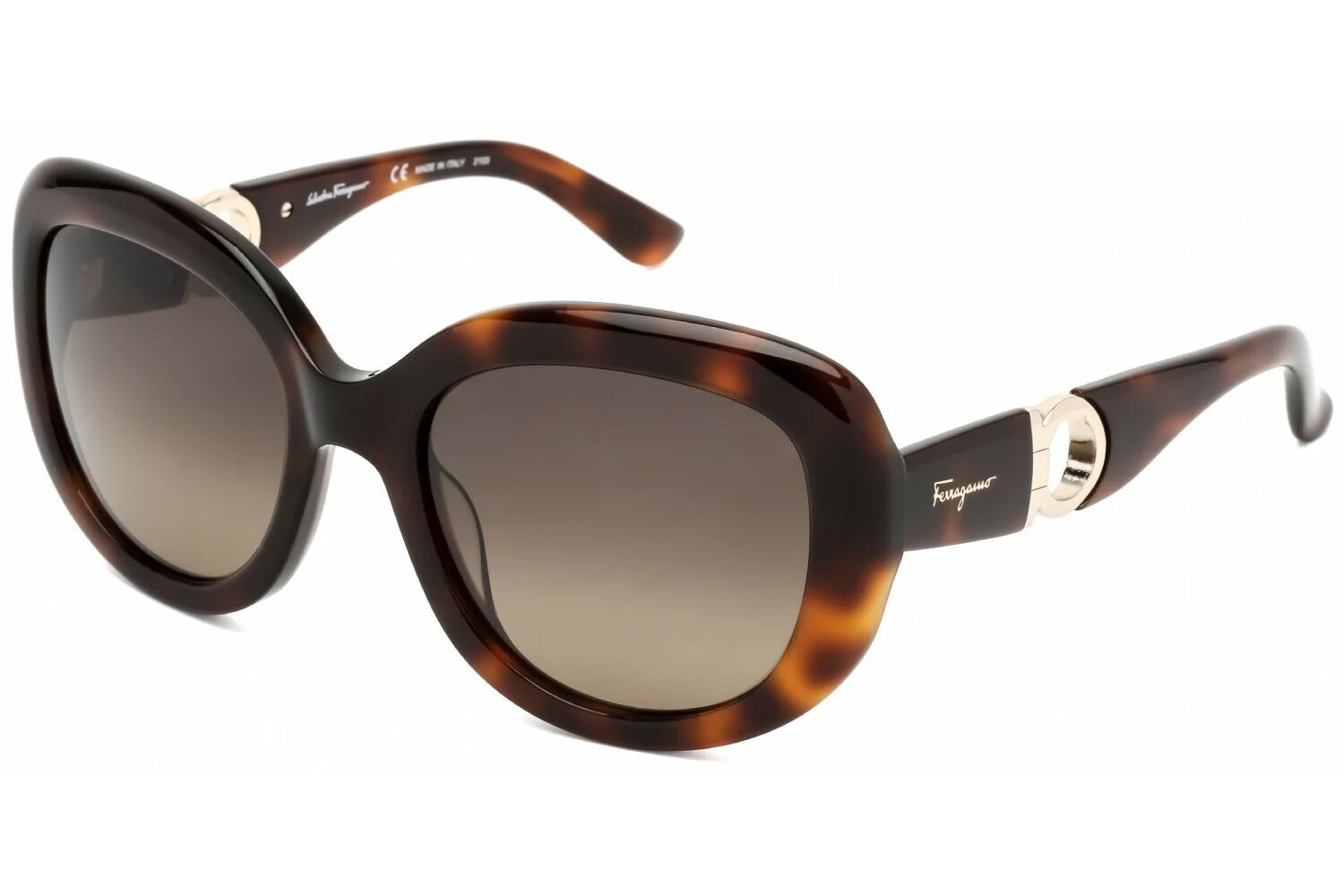 Ferragamo Womens SF727S-214 Fashion 53 mm Tortoise Sunglasses | Shop Simon