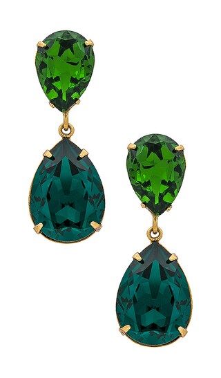 Judy Earrings in Emerald | Revolve Clothing (Global)