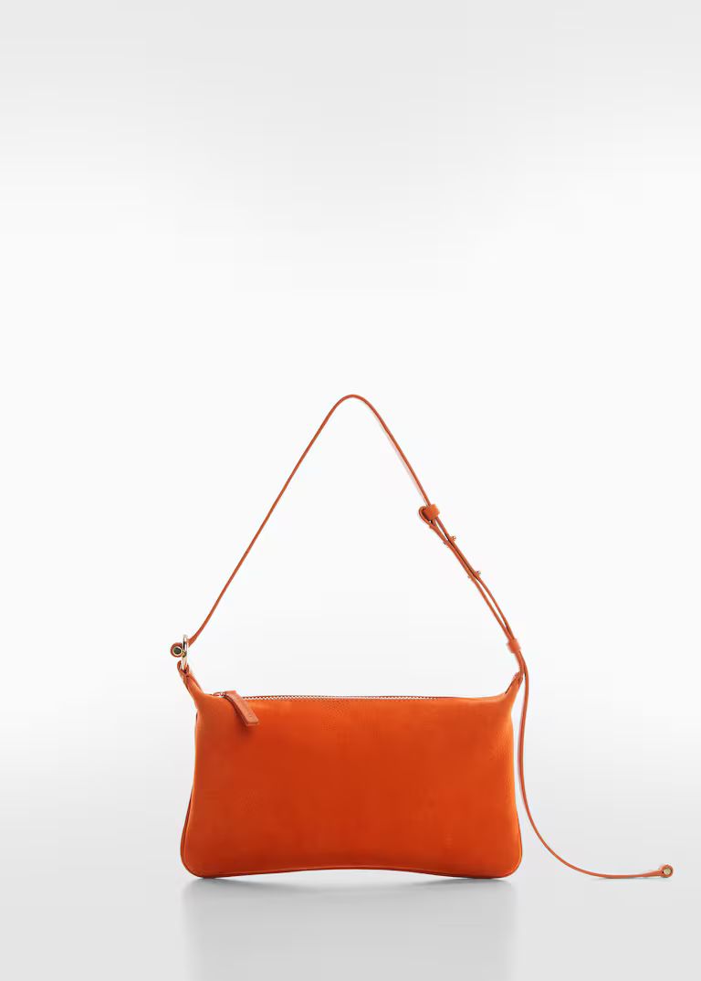 Leather bag with metallic detail -  Women | Mango USA | MANGO (US)