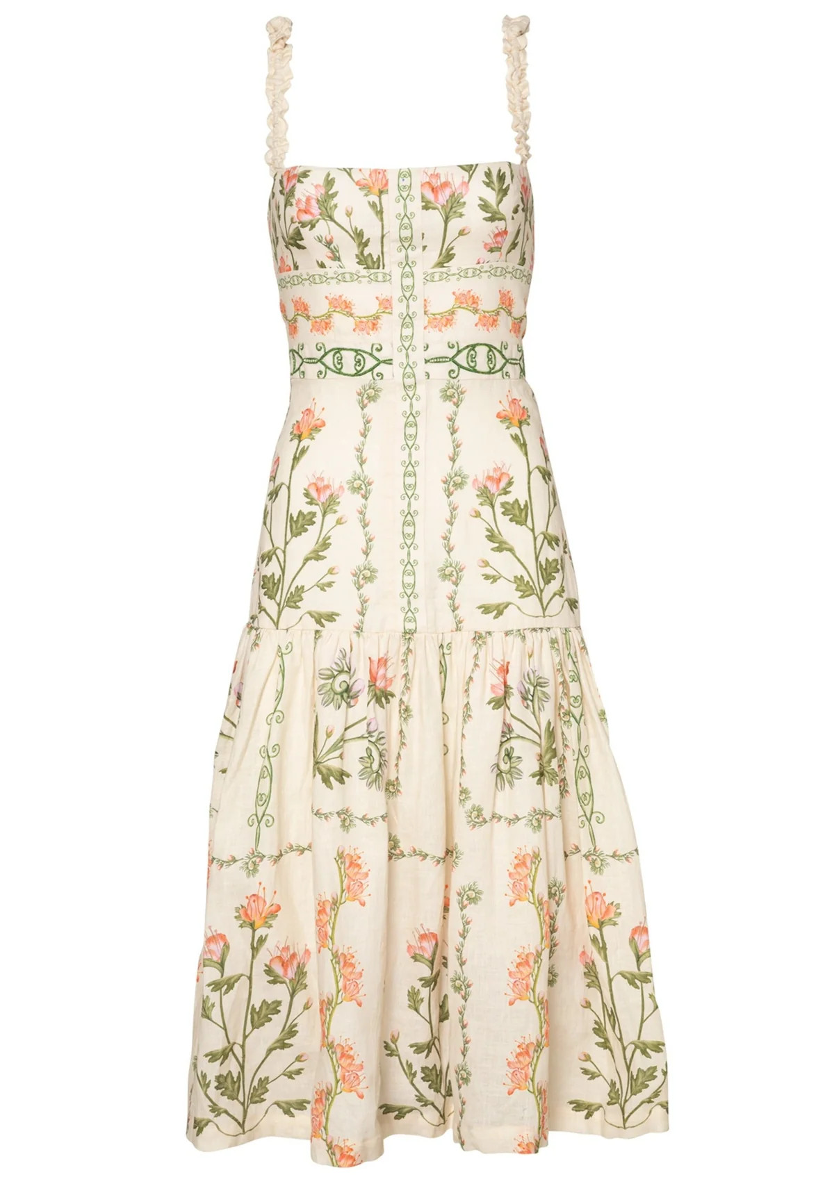 Nispero Oasis Linen Midi Dress | Over The Moon