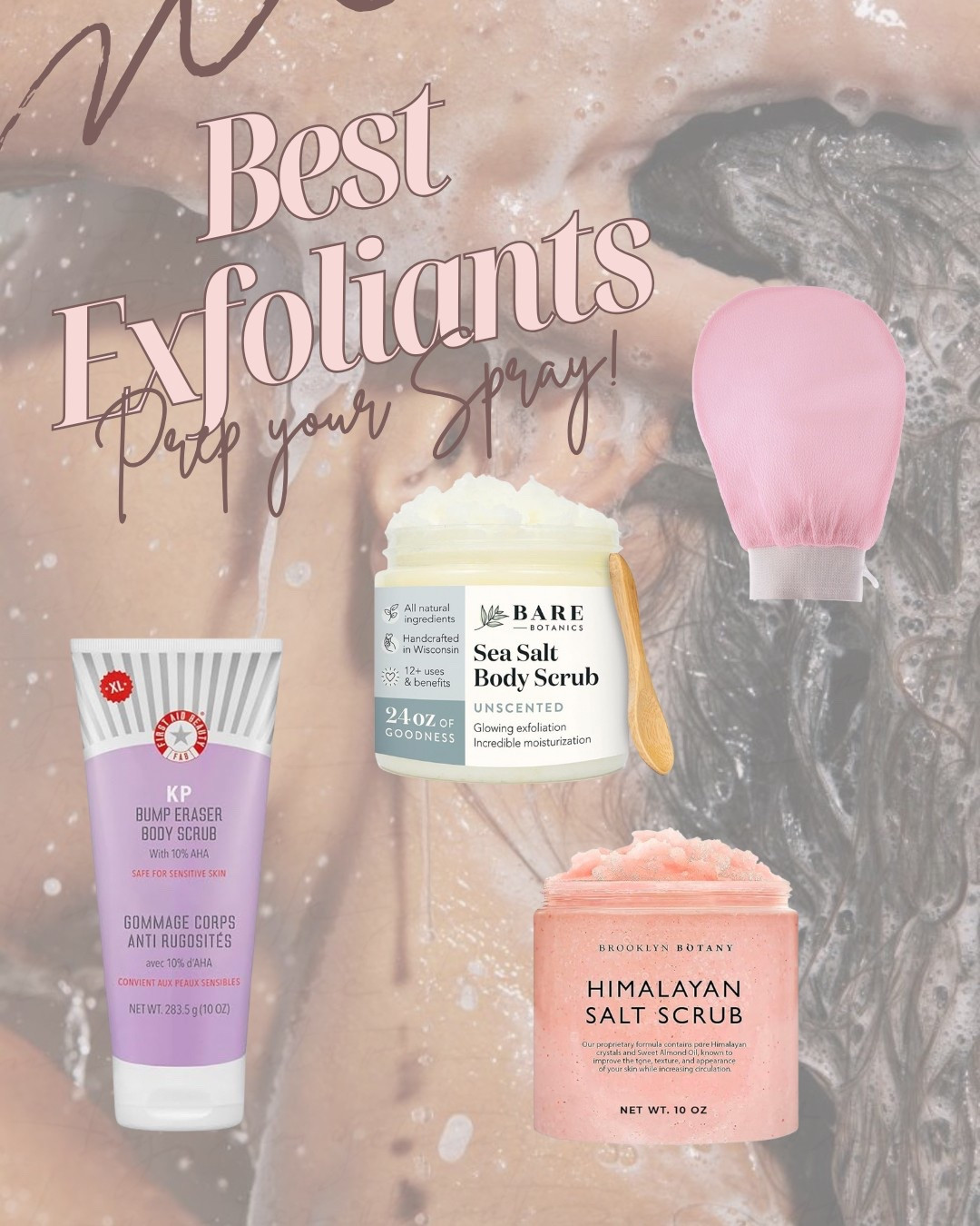 Spray tan best exfoliation products to get your tan prepped and also taken off before getting another tan

#LTKFindsUnder50 #LTKBeauty