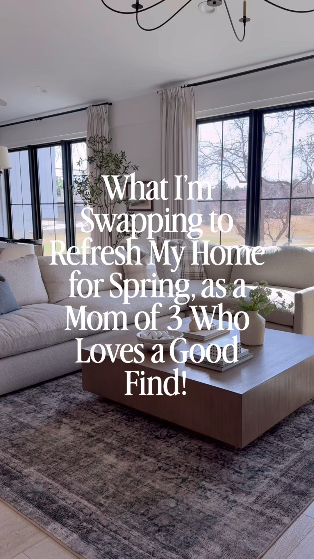 Out with the old, in with the new. I gave my living room a little spring refresh and these pieces were the perfect additions. A new rug instantly changed the space and swapping in lighter pillow covers made everything feel fresh again. Then I added a few cozy but chic accents to pull it all together. 
It’s proof that a few simple updates can make your space feel brand new without redoing the whole entire room.

If you’re looking to do a little spring update in your living room without going all out, I’ve got you covered! 
