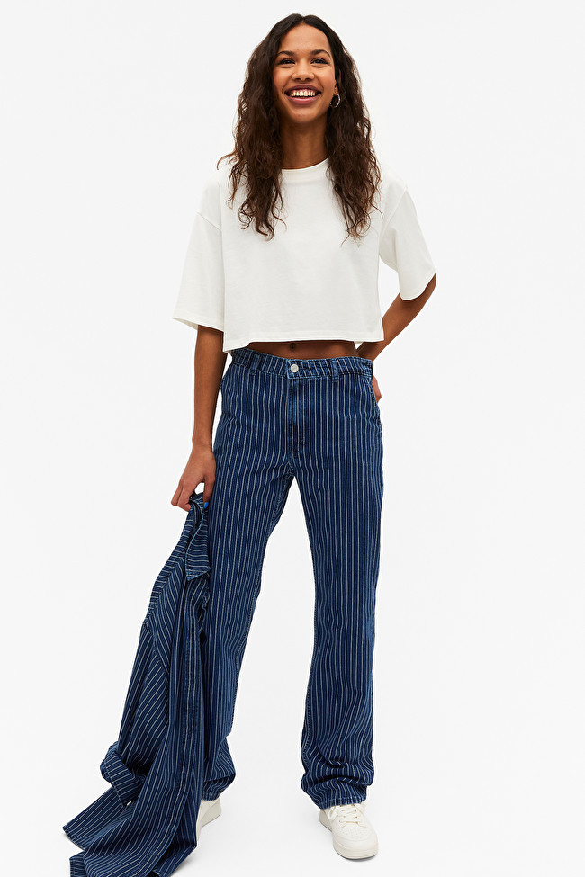 Gestreifte Cargo-Jeans | Monki (DE)