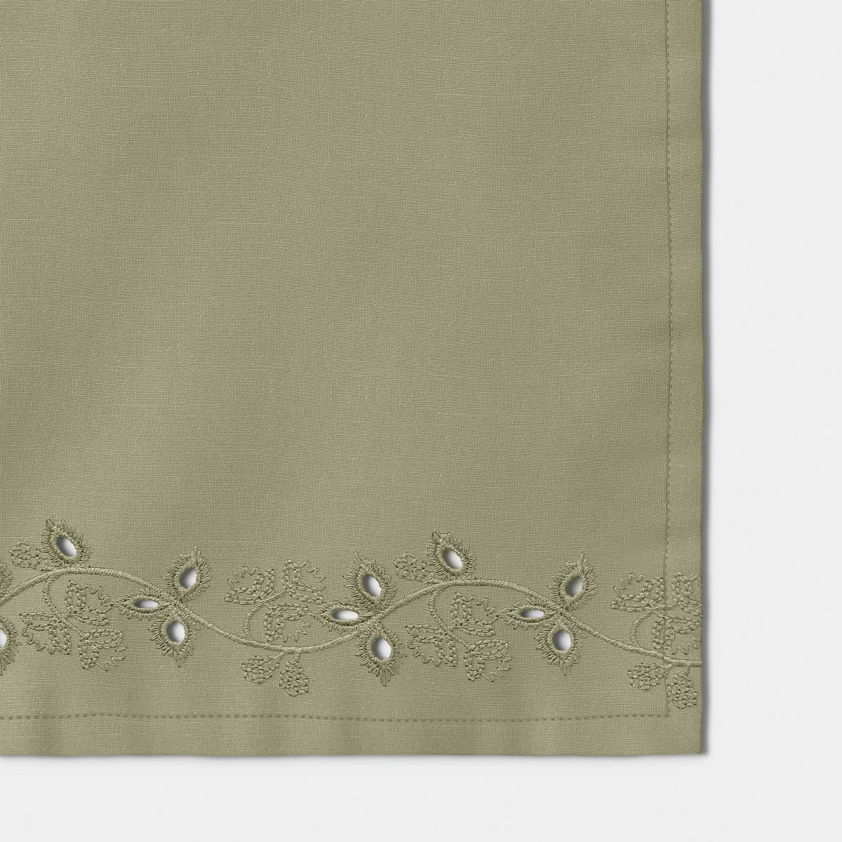 72"x14" Table Runner Eyelet Green - Threshold™ | Target
