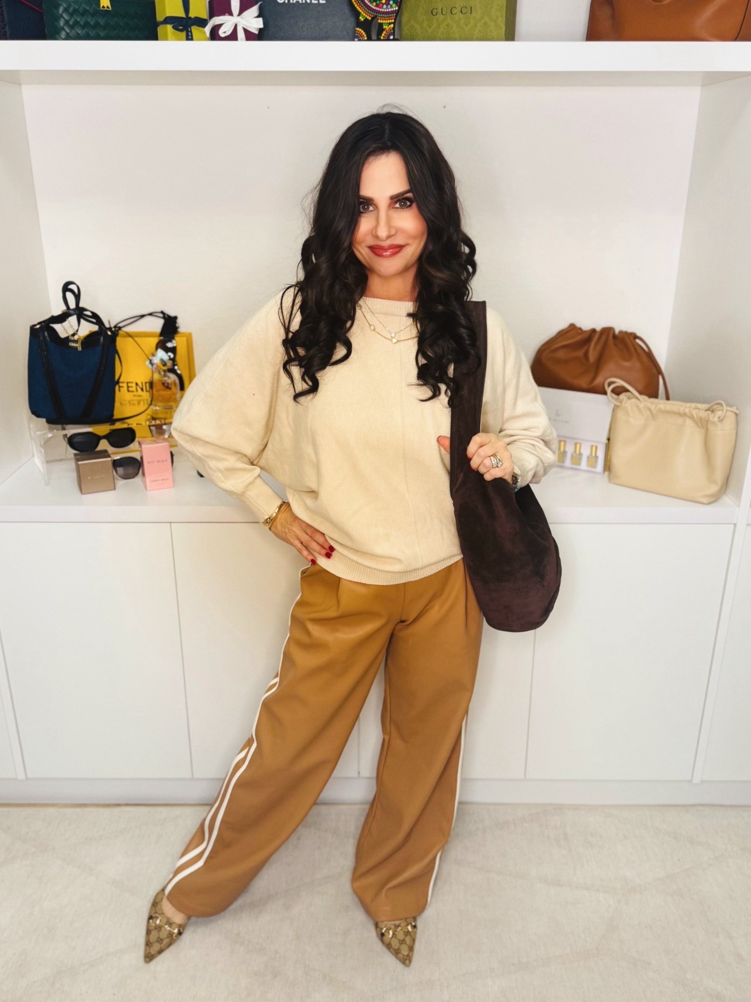 I am so in love with this look ! So versatile and perfect for the season . Wearing xsp top sm . 
#leatherpants #fsllcasualinspo 

#LTKOver40 #LTKdayinmylife #LTKootd