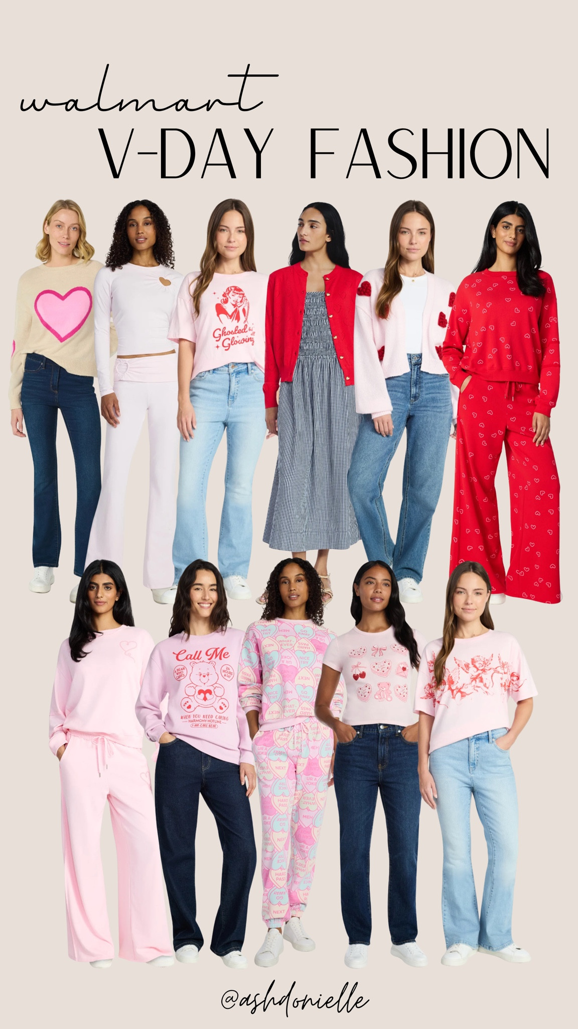 Walmart valentines fashion finds 

Casual Valentine’s outfits
Pink and red everyday looks
Cozy sweaters with jeans
Heart graphic tops
Relaxed date night outfits
Neutral looks with pops of pink
Layered casual winter fits
Cute coffee date outfits
Laid-back Valentine’s style

#LTKSaleAlert #LTKootd #LTKValentine