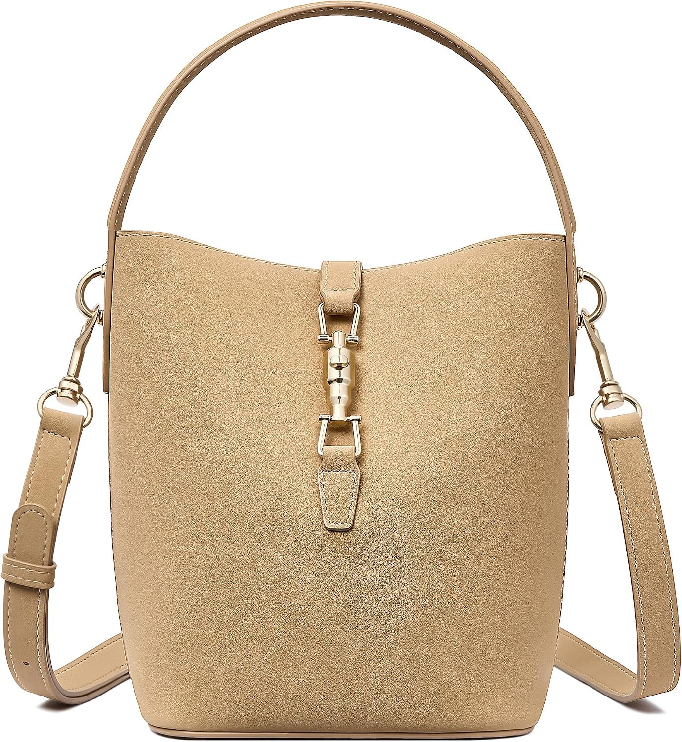 BOSTANTEN Small Bucket Bag Crossbody Purse Designer Handbag | Amazon (US)