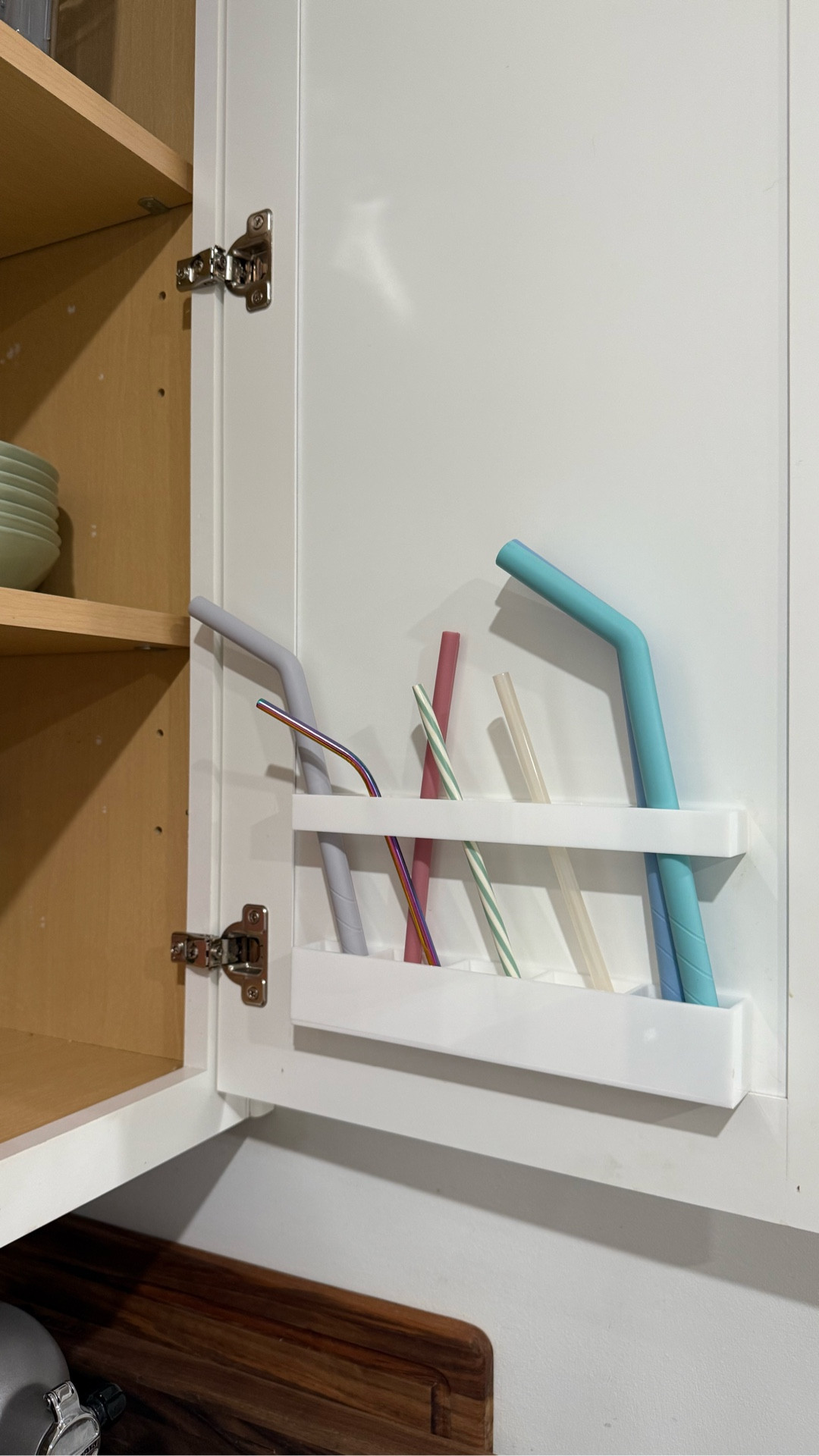 Found these acrylic straw holders on Amazon and I’m obsessed! They stick right to the inside of your cabinet door so your straws are organized, easy to grab, and look so clean next to the drink cups #kitchenorganization kitchen hacks

#LTKFindsUnder50 #LTKHome #LTKSaleAlert