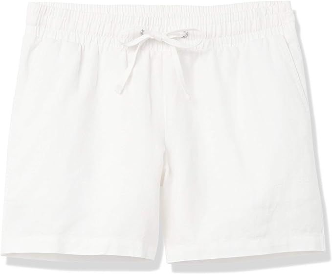 Amazon Essentials Women's 5" Inseam Drawstring Linen Blend Short (Available in Plus Size) | Amazon (US)