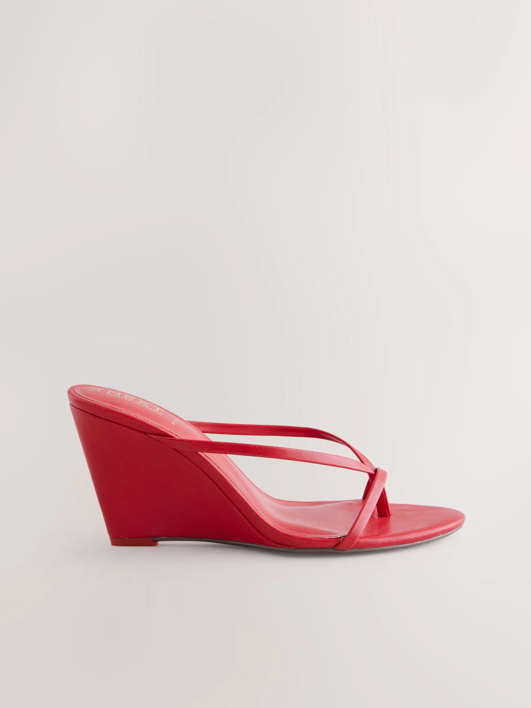 Buy Red Toe Thong Wedge Heels from Next Ireland | Next EU