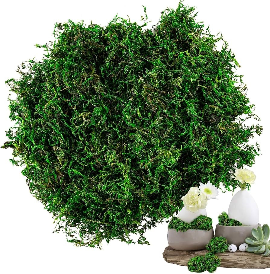 Sukh Faux Moss for Potted Plants - Artificial Moss for Crafts Fake Moss Decor Green Forest Moss F... | Amazon (US)