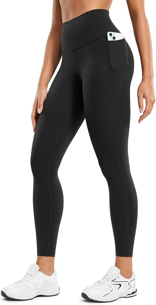 CRZ YOGA Butterluxe Workout Leggings Pockets 25'' - High Waisted Gym Womens Yoga Pants Buttery So... | Amazon (US)