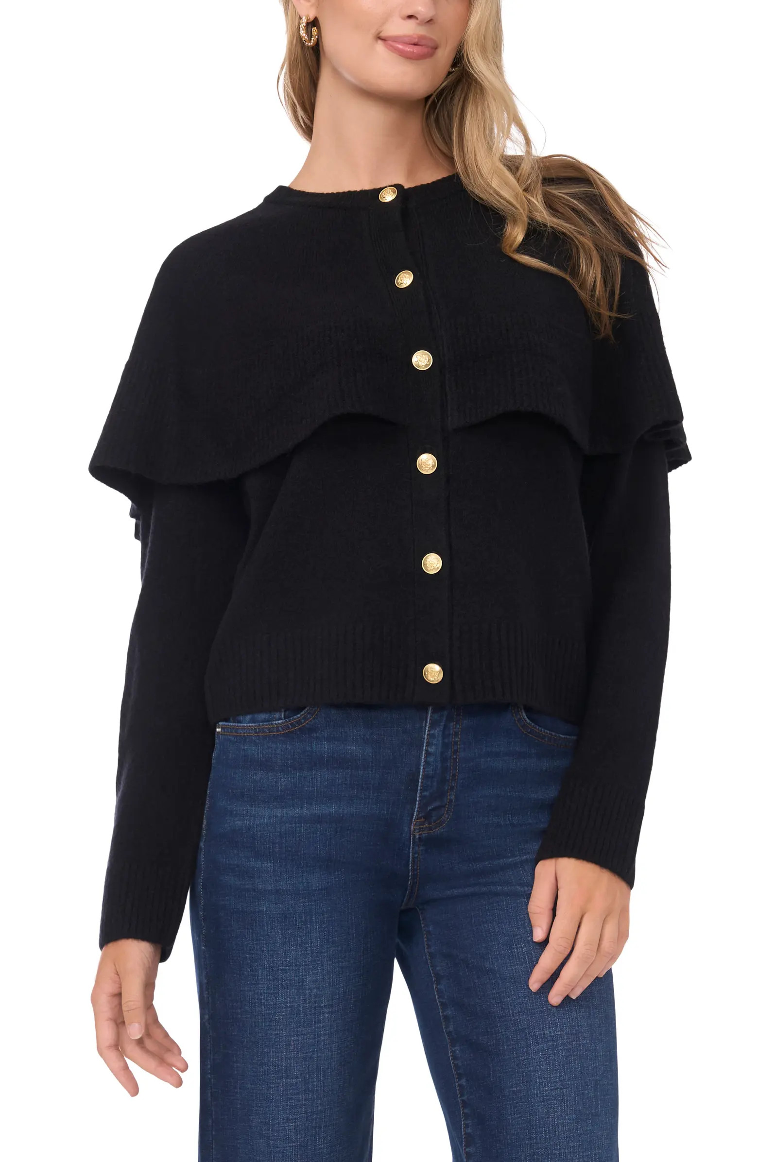 Cape Detail Cardigan | Nordstrom
