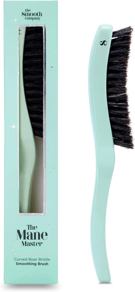Smooth Stick Mane Master\u2122 Boar Bristle Hair Brush - All Hair Types - Green - Adults | Amazon (UK)