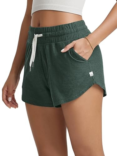 ODODOS Women's Performance Shorts Ultra Soft odSTRATUM Tech Mid Rise Relaxed Shorts with Pocket 3... | Amazon (US)