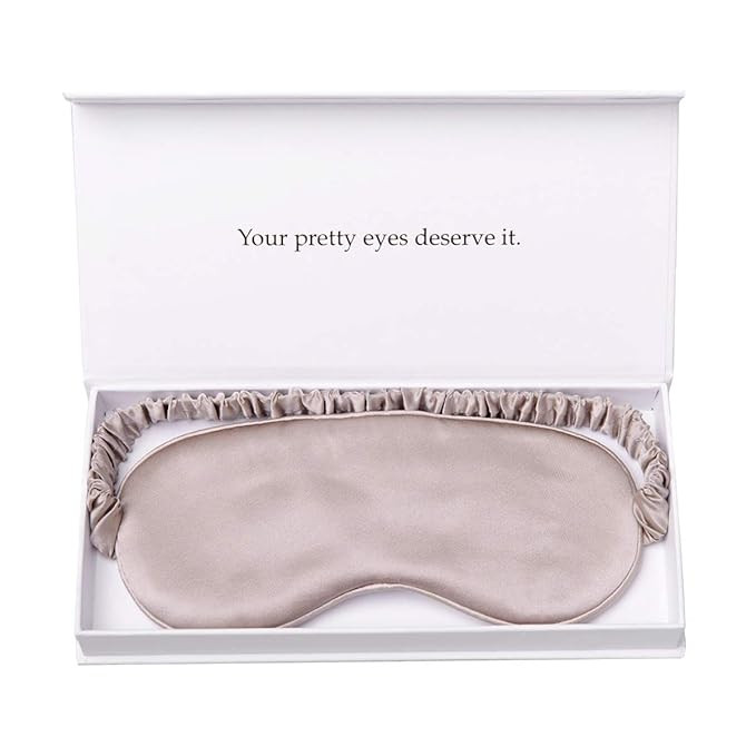 Silk Sleep Mask by Yanser Luxury 100% Mulberry Silk Eye Mask - Eye Cover - Eye Shade - Blindfold ... | Amazon (US)