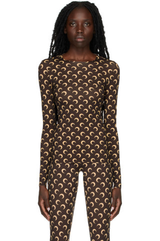 Brown Second Skin Moon Top | SSENSE