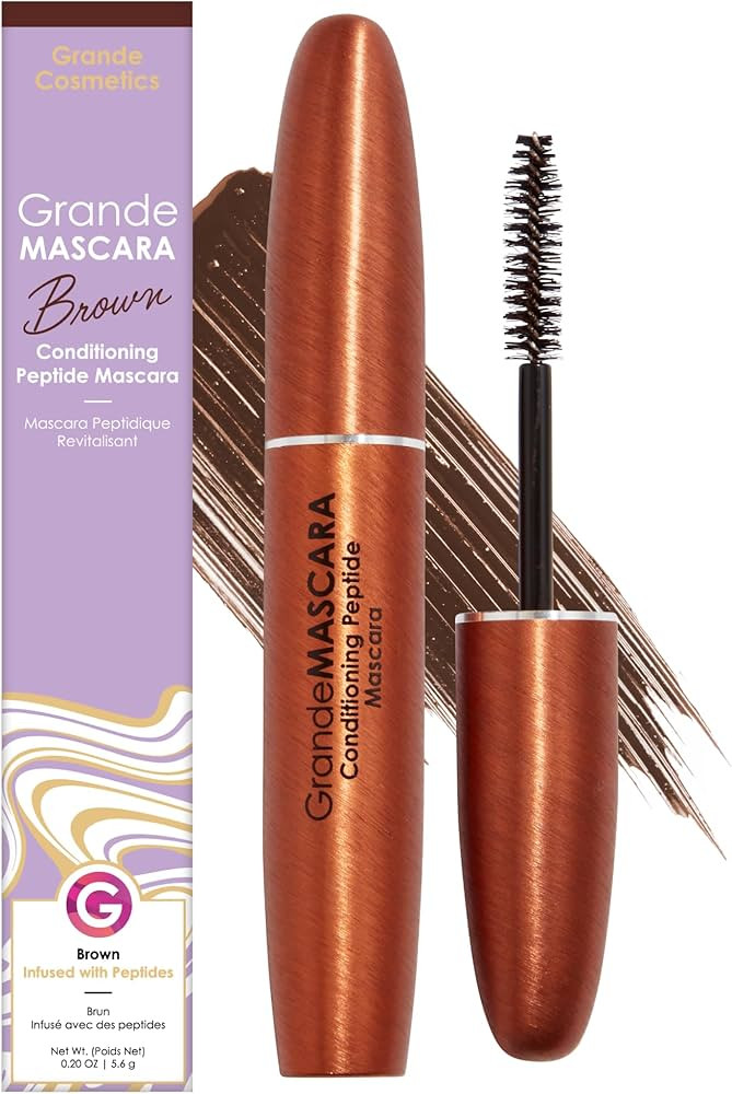 Grande Cosmetics GrandeMASCARA Conditioning Peptide Mascara – Buildable Extreme Volume & Length... | Amazon (US)
