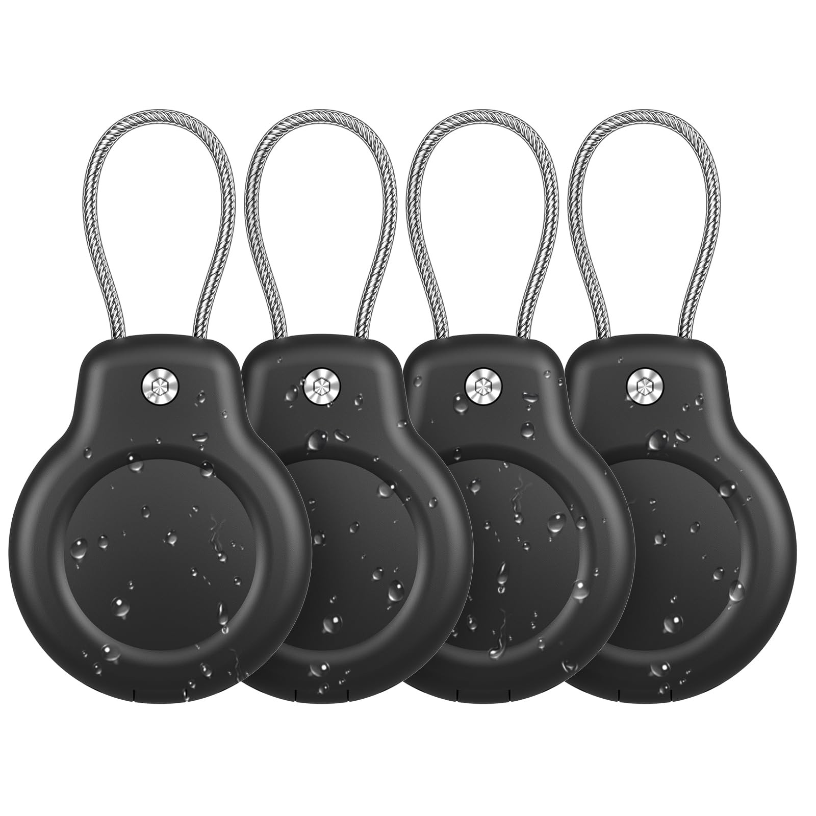 for AirTag Holder Waterproof Case with Keychain, Hidden Air Tags-4 Pack for Apple Air Tag Holder ... | Amazon (US)