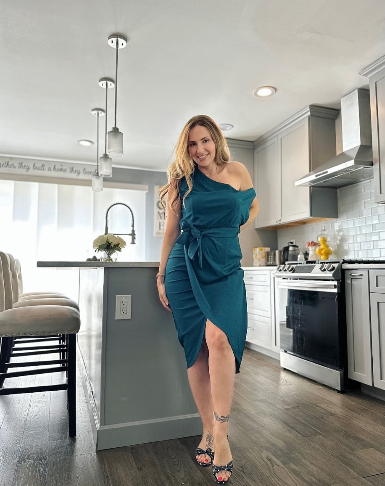 Wedding guest ready! Perfect dress for all your future events. True to size and feels comfortable & stretchy, not skin tight 

#LTKwedding #LTKFind #LTKunder50