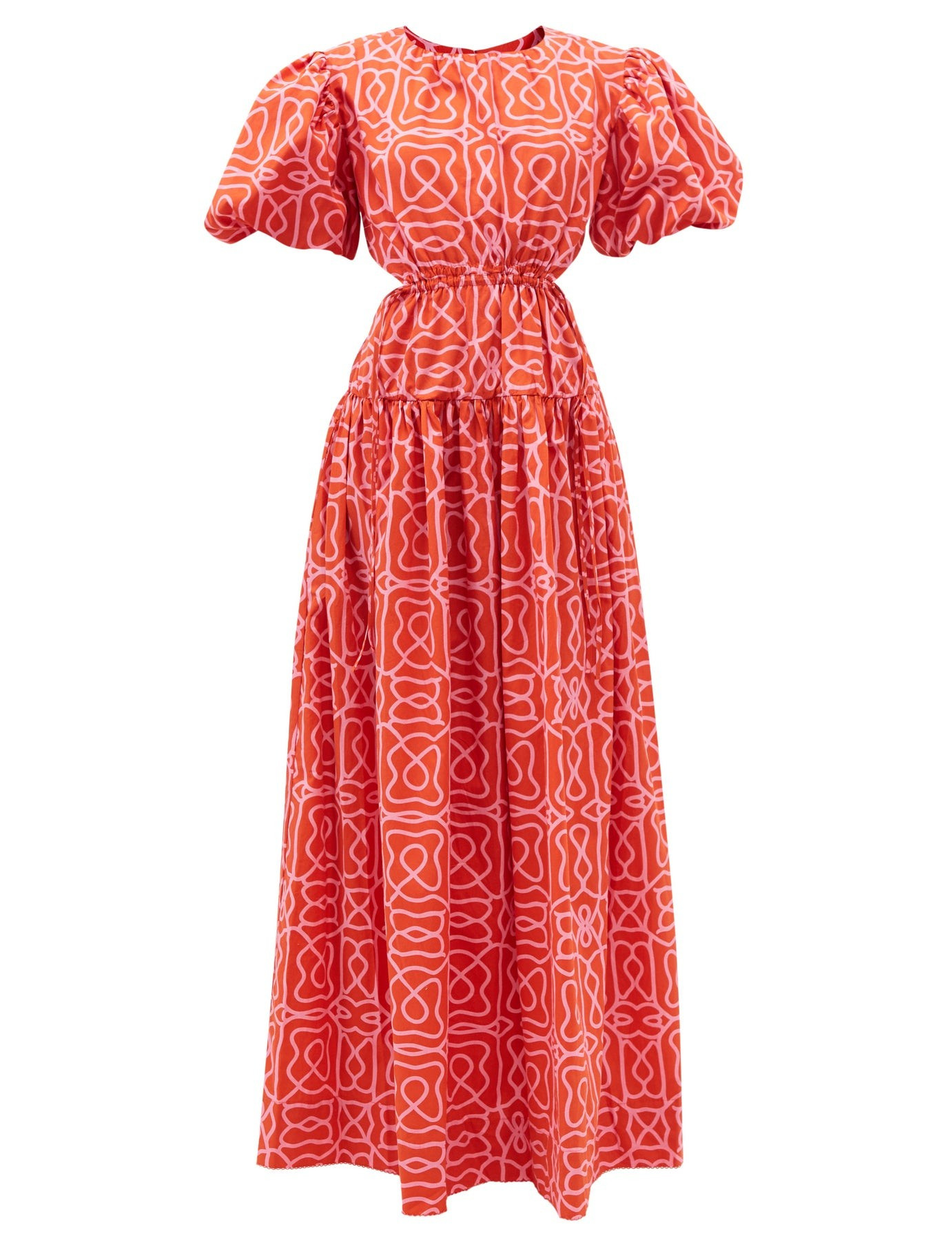 Samba cutout-back printed cotton dress | Agua by Agua Bendita | Matches (US)