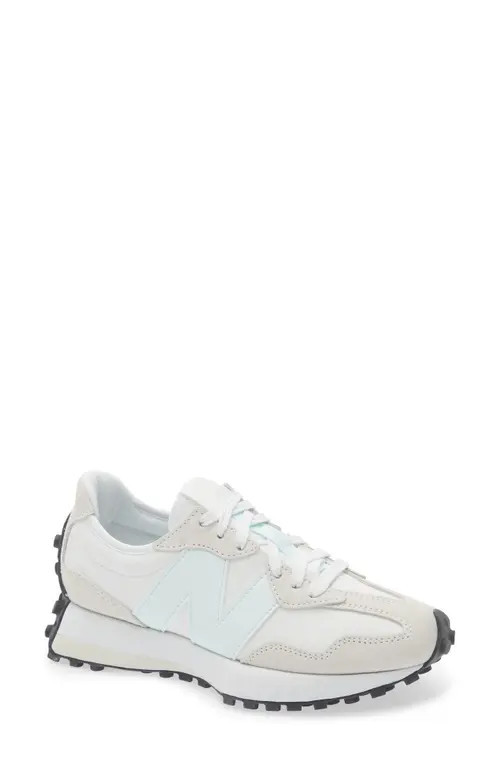 New Balance 327 Sneaker in Nb 103 White/glint Blue at Nordstrom | Nordstrom