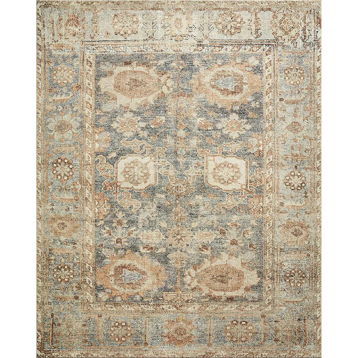 Loloi Margot Ocean/Spice Area Rug Feat. CloudPile | Wayfair North America