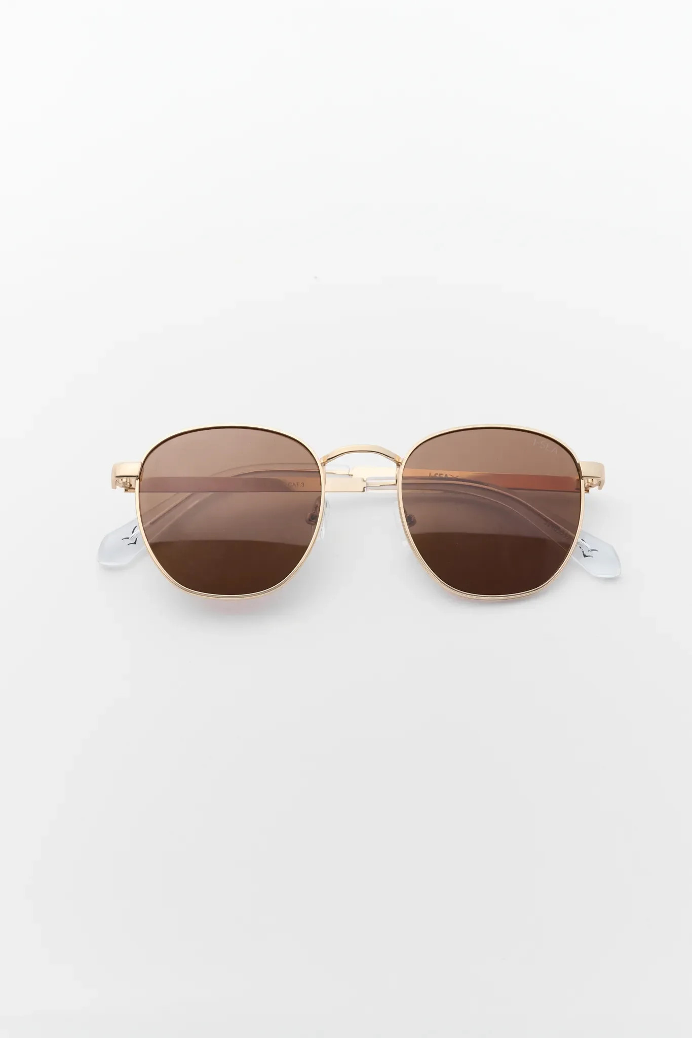 Cooper Gold Polarized Round Sunglasses | Avara