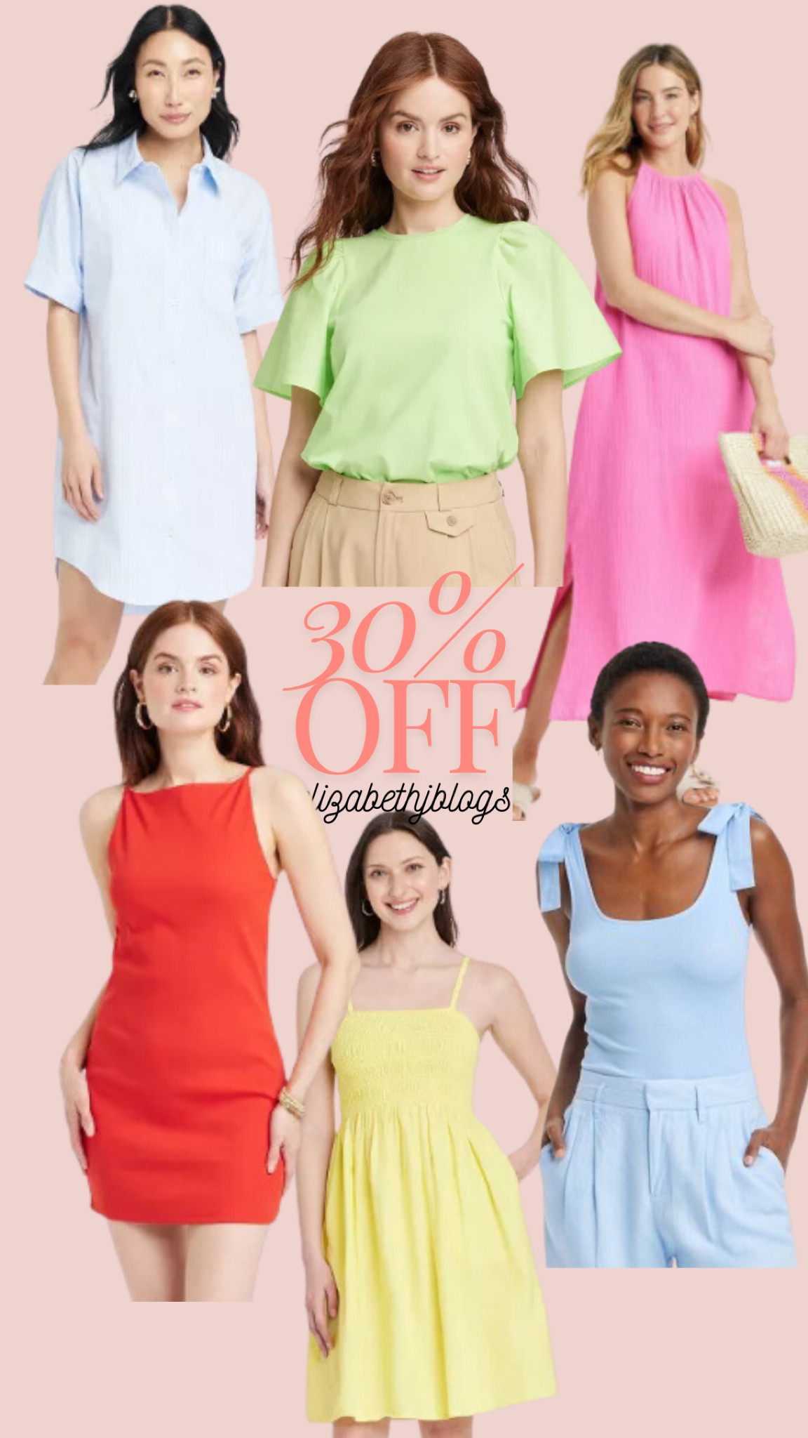 Summer outfits on sale. Target sale. Summer dress. T shirt dress. Maxi dress. Tank top. Shirt dress 