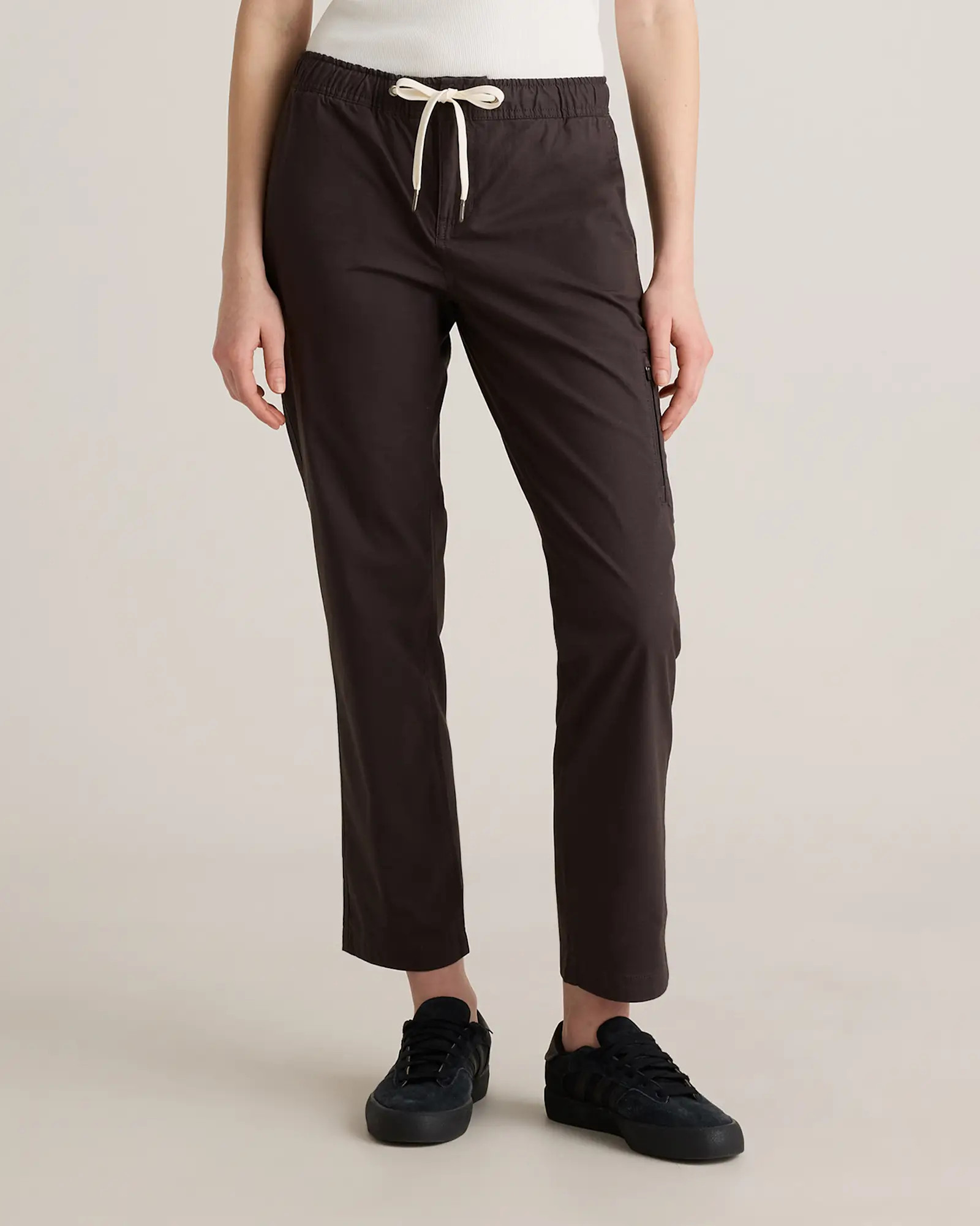 Organic Stretch Ripstop Straight Pants in Steel | Quince